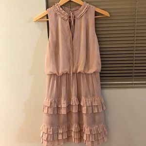 Laundry by Shelli Segal silk ruffles dress
